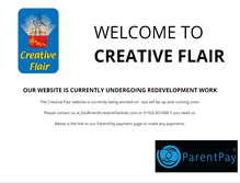 Tablet Screenshot of creativeflairkids.com